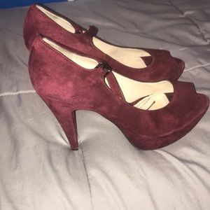 Maroon heels